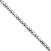 Sterling Silver 5.20mm Round Box Bracelet